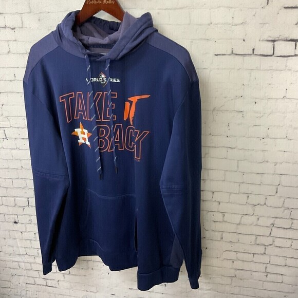 Majestic Authentic Collection Houston Astros 2019 Take It Back Sweatshirt XL E1 - Picture 2 of 8
